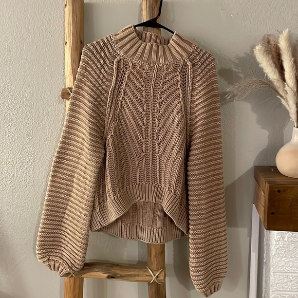 Free People Sweaters - Free People Bell Sleeved Knit Sweater